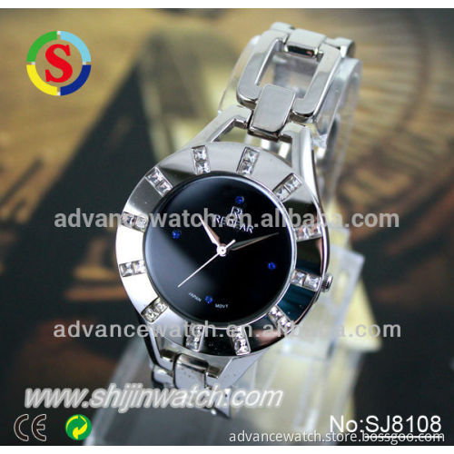 Japan quartz movement watch stainless steel watch ladies watch